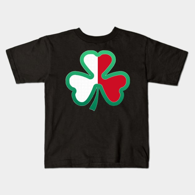 Maltese Flag for st patricks day, Irish Shamrock Kids T-Shirt by Myteeshirts